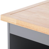 Kitchen Cart Rolling Mobile Kitchen Island Solid Wood Top