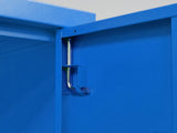 Metal Locker Storage Cabinet Locker Children Locker Double Doors Lokcer Hanging Cloth Home School Classroom Requires Assembly