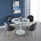 White Tulip Table Mid-century Dining Table