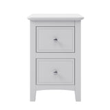 White Solid Wood 3 Pieces King Bedroom Sets (King Bed + end table +dresser)