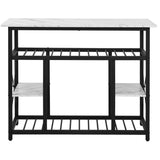 Faux Marble top Kitchen Island