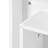 High Gloss Minimalist Design with plug-in 16-color LED Lights, 2-Tier