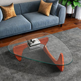 Cherry Triangle coffee table Wood Base
