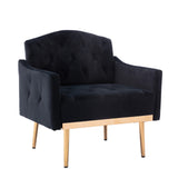 COOLMORE Accent  Chair  ,leisure single sofa  with Rose Golden  feet