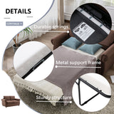 Orisfur Pull Out Sofa Bed  Loveseat Sleeper with Twin Size Memory Mattress for Living Room Spaces