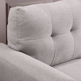 Modern Living Room Sofa Set Linen Upholstered Couch Furniture for Home or Office ,Light Grey,(1+2+3-Seat,Old Sku:SG000368AAA)