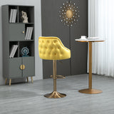 COOLMORE  Bar Stools with Back and Footrest Counter Height Dining Chairs