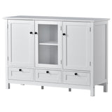 Accent Cabinet Modern Console Table Sideboard for Living Room Dining Room With 2 Doors, 3 Drawers