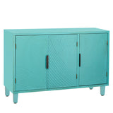 U-Style Accent Storage Cabinet Sideboard Wooden Cabinet with Antique Pattern Doors for Hallway, Entryway, Living Room, Bedroom