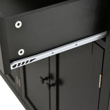 Black Kitchen Island Cart