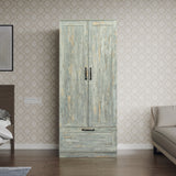 High wardrobe with 2 doors