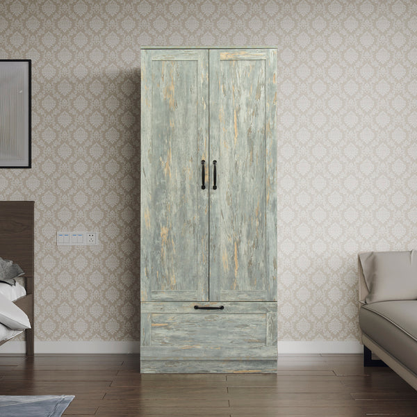 High wardrobe with 2 doors