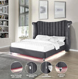 Queen Grey Bedroom Set Made With Wood