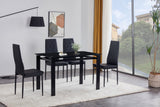 5-piece dining table set, dining table and chair