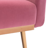 COOLMORE  Velvet  Sofa , Accent sofa .loveseat sofa with  metal  feet