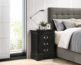 Glory Furniture Louis Phillipe, 3 Drawer Nightstand