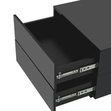 Extendable Coffee Table with 4 Drawers with Hidden Storage Compartment