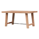 Wood Dining Table Kitchen Furniture Rectangular Table, Seats up to 6