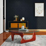 Cherry Triangle coffee table Wood Base