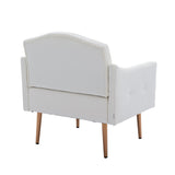 COOLMORE Accent  Chair  ,leisure single sofa  with Rose Golden  feet