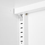 Suitable for steel storage cabinets in living rooms, kitchens, and bedrooms, 2 door miscellaneous storage cabinet, garage tool storage cabinet, and office file cabinet，2 movable partitions