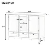 Accent Cabinet Modern Console Table Sideboard for Living Room Dining Room With 2 Doors, 3 Drawers