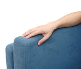 [New Design] Modern and comfortable blue chenille fabric sofa with soft cushion and arm loveseat