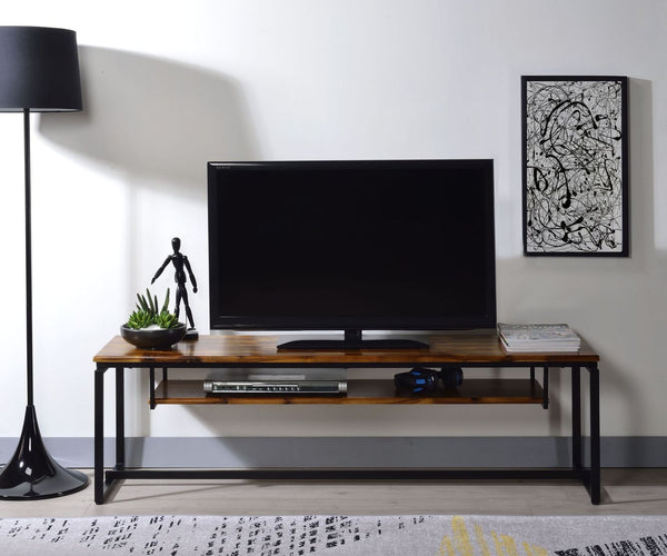 ACME Jurgen TV Stand, Oak & Black 91375