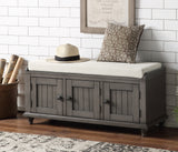 U_STYLE Homes Collection Wood Storage Bench with 2 Cabinets （As Same As WF195952AAE）