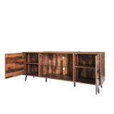 TV Stand Mid-Century Wood Modern Entertainment Center Adjustable Storage Cabinet TV Console for Living Room