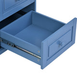 kitchen cart with Rubber wood desktop rolling mobile kitchen island with storage