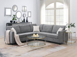 Modern Upholstered Living Room Sectional Sofa with 3 Pillows