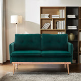 COOLMORE  Velvet  Sofa , Accent sofa .loveseat sofa with Stainless feet