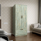 High wardrobe with 2 doors