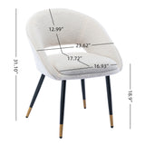 Modern Dining Room Chair Accent Chair with Metal Legs for Living Room