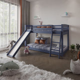 Bunk Bed Twin Over Twin with Slide & Ladder