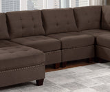 Coffee brown Sectional 8pc Set