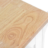 Kitchen Island Cart with Storage Cabinet and Two Locking Wheels ,Solid wood desktop, Microwave cabinet