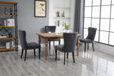 Victorian Dining Chair Button Tufted Armless Chair Upholstered Accent Chair