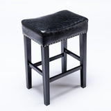 Counter Height 26" Bar Stools for Kitchen Counter Backless Faux Leather