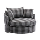 Modern  Akili swivel accent chair  barrel chair