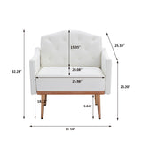 COOLMORE Accent  Chair  ,leisure single sofa  with Rose Golden  feet