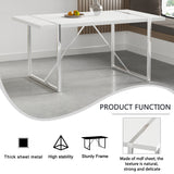 Dining Table Rustic Industrial Rectangular