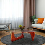 Cherry Triangle coffee table Wood Base