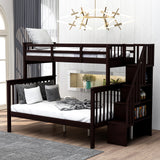 Stairway Twin-Over-Full Bunk Bed with Storage
