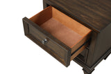 King 5 Piece Storage Bed in Walnut made with Solid Wood