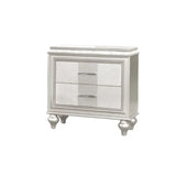 Queen 4 PC LED Bedroom set made with Wood in White