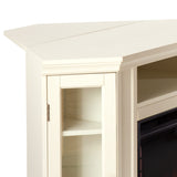 Claremont Convertible Media Electric Fireplace - Ivory