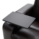 Power Motion Recliner with USB Charging Port and Hidden Arm Storage 2 Convenient Cup Holders Design and 360° Swivel Tray Table,Black（旧PP198292AAB）