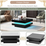 High Gloss Minimalist Design with plug-in 16-color LED Lights